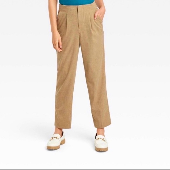 New! A New Day Target High Rise Relaxed Fit Tapered Ankle Trousers Size 14 W - Picture 1 of 8